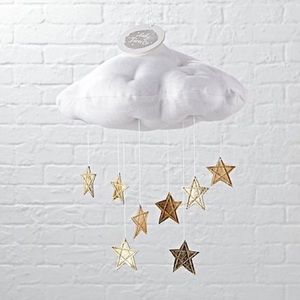 Baby Jives Luxe Gold Star Cloud Mobile